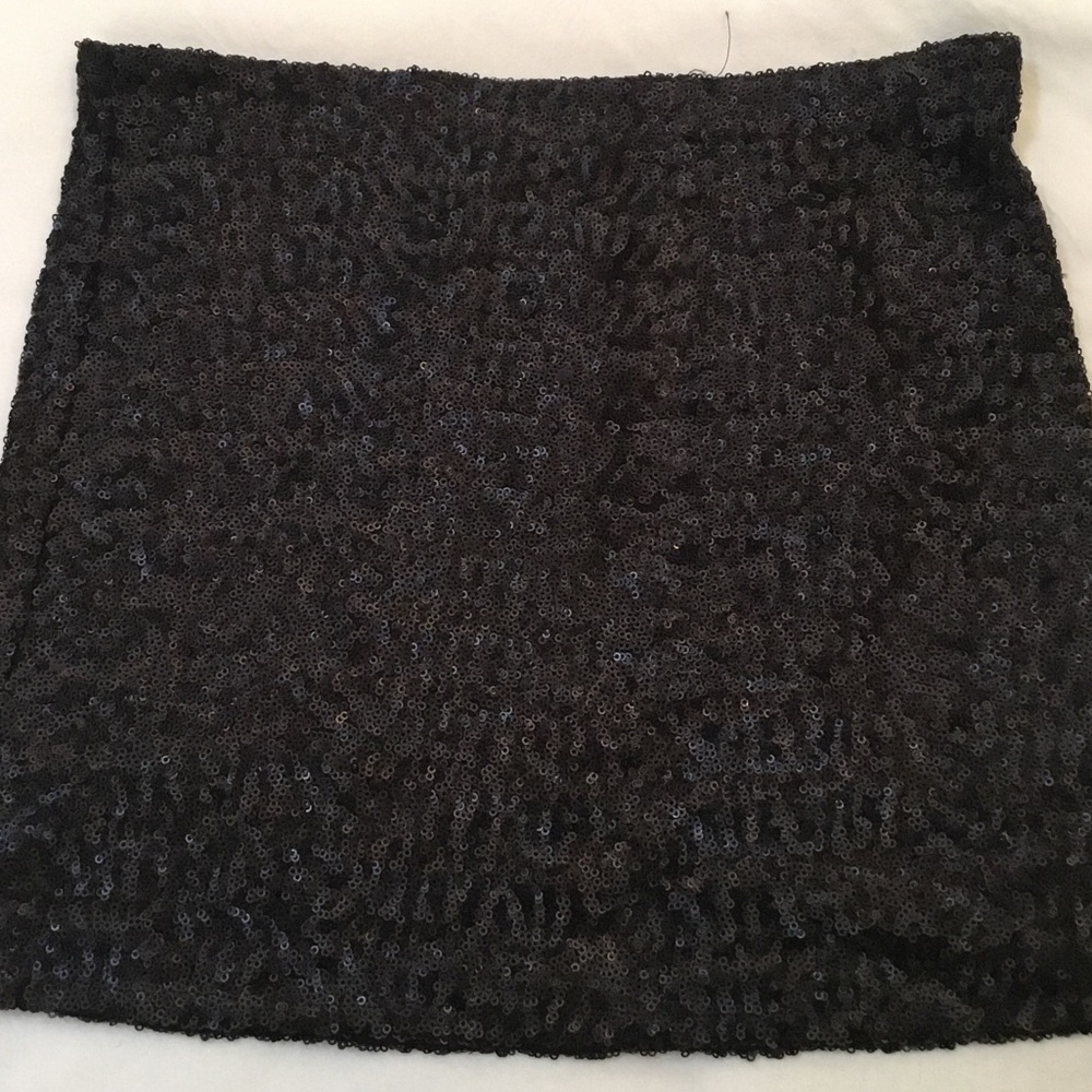Black sequin skirt